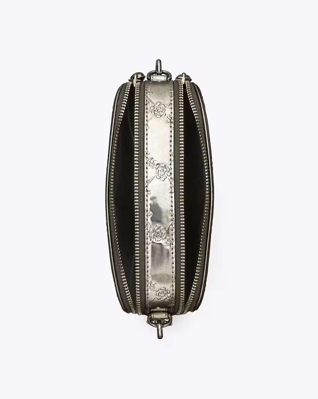 TORY BURCH Mini Miller Metallic Floral-Embossed Crossbody Bag