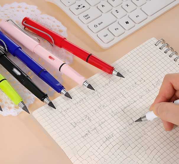 Reusable and Erasable Metal Writing Pencil(Pack of 2)