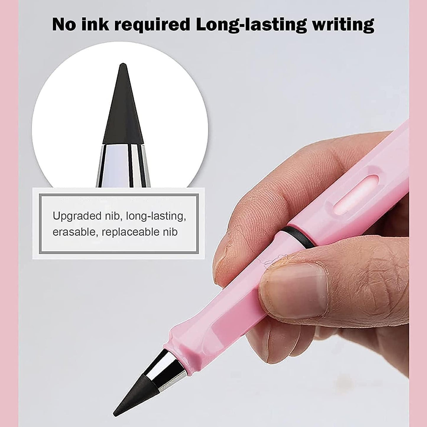 Reusable and Erasable Metal Writing Pencil(Pack of 2)