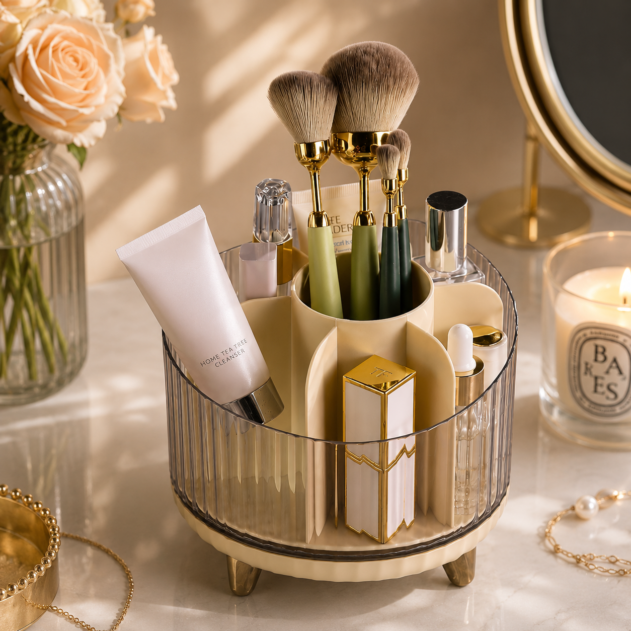 Cueen Rotating Makeup Organizer