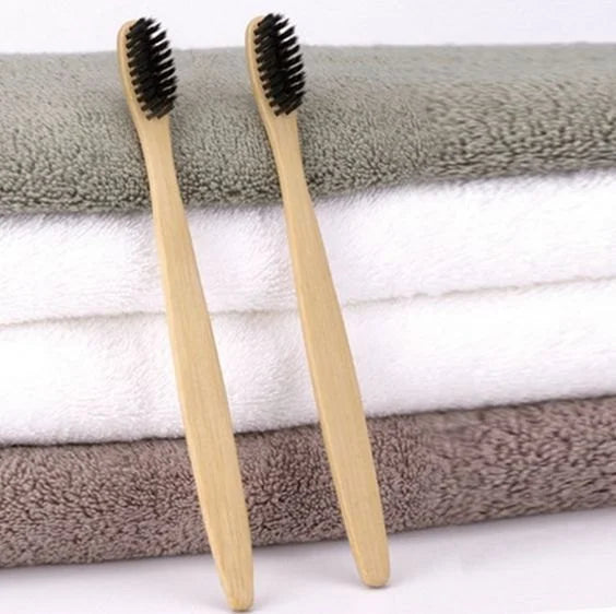 Cueen™ Charcoal Bamboo Toothbrush