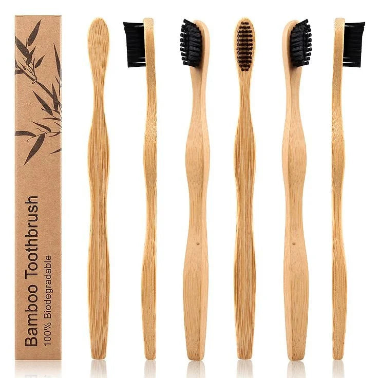 Cueen™ Charcoal Bamboo Toothbrush