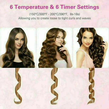 Cueen Auto Cordless Rotating Hair Curler