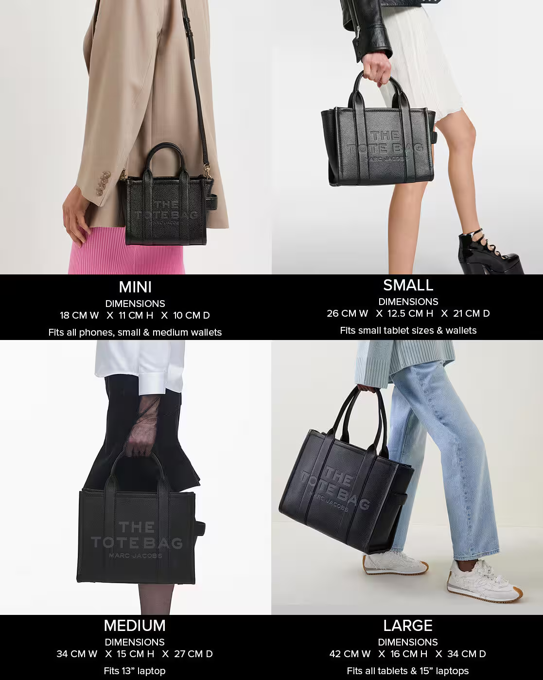 MARC JACOBS The Leather Medium Tote Bag