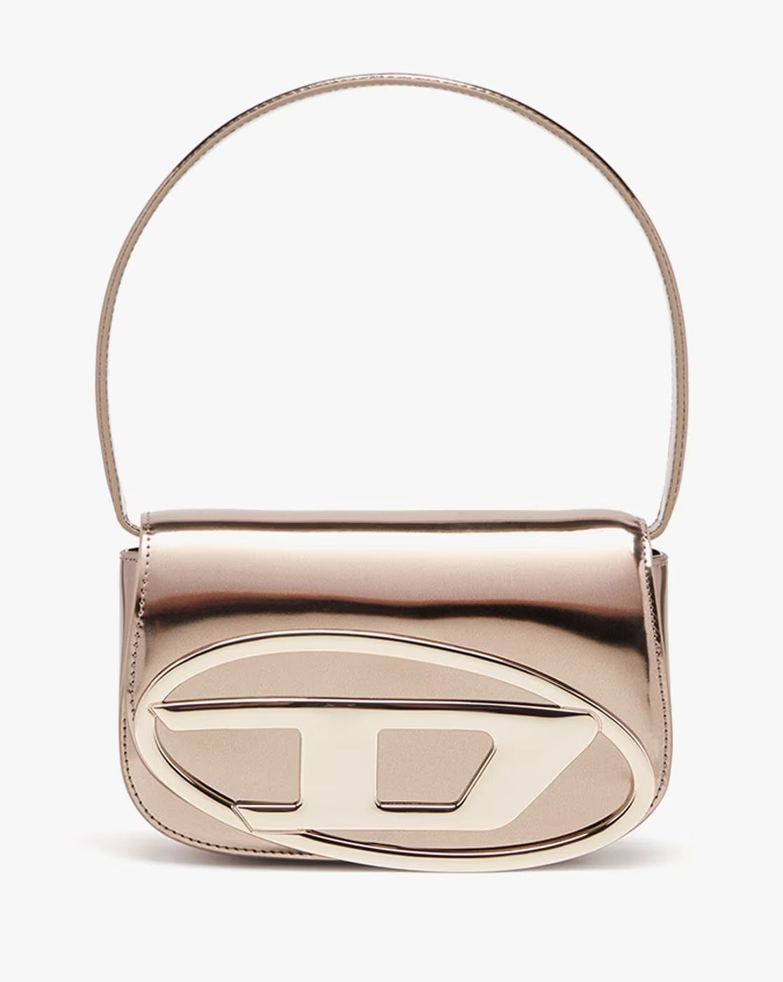 DIESEL 1DR Mirrored Leather Medium Shoulder Bag