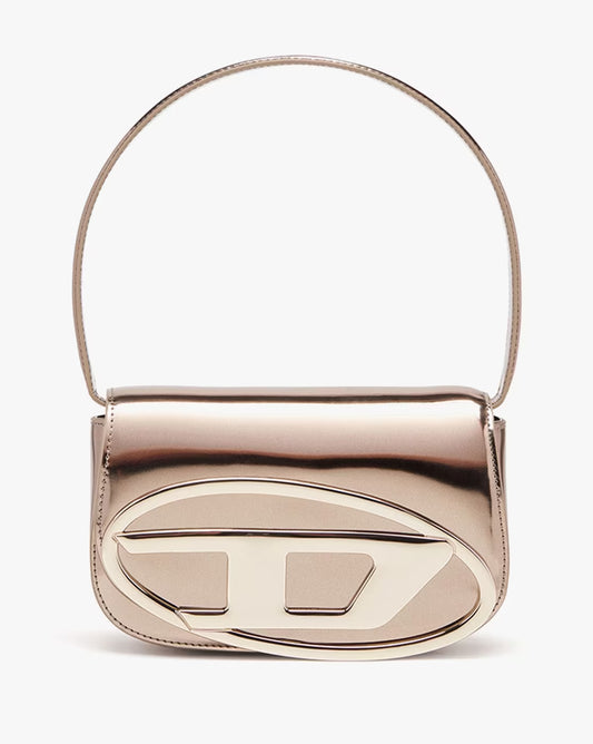 DIESEL 1DR Mirrored Leather Medium Shoulder Bag