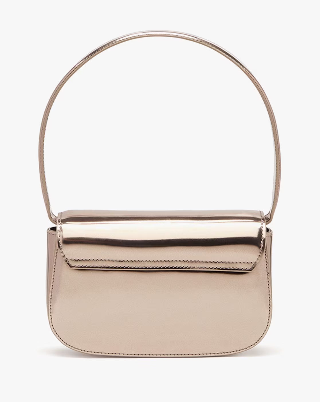 DIESEL 1DR Mirrored Leather Medium Shoulder Bag