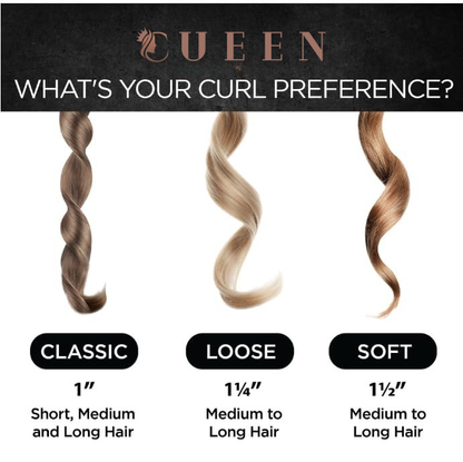 Cueen Spin N Curl Ceramic Rotating Curling Iron