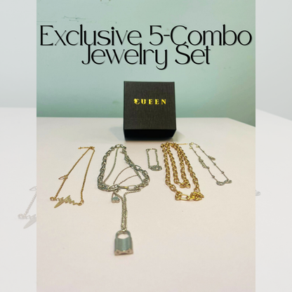 Luxury 5-Piece Jewelry Combo – Get 1 FREE Owl Ring