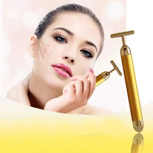 Cueen Gold Electric Facial Massage Roller