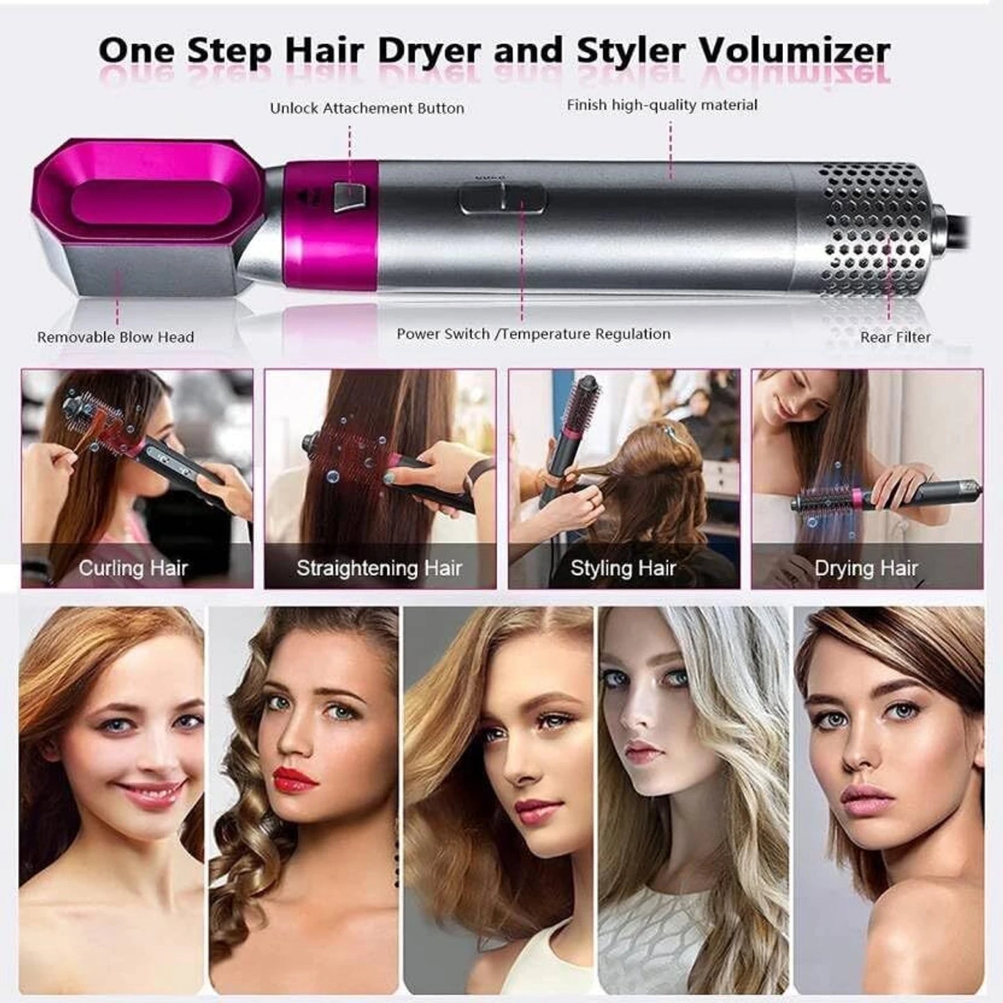 Cueen Professional Hair Styling Kit 5-in-1