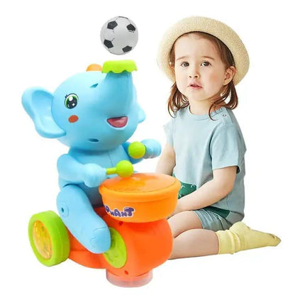 Cueen™ Musical Elephant Drummer Toy