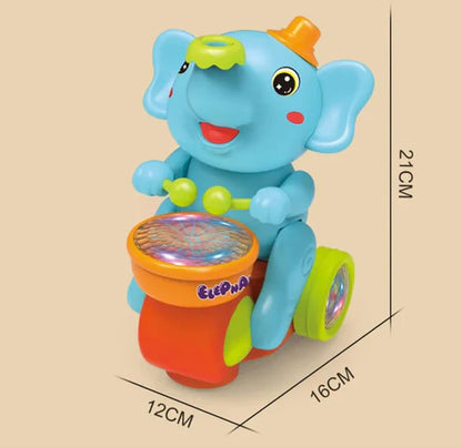 Cueen™ Musical Elephant Drummer Toy