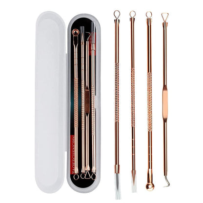 Cueen™ 4Pcs Blackhead Pimple Golden Remover Tools