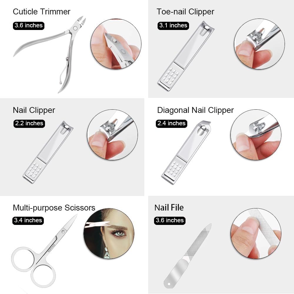 Cueen Professional Manicure & Pedicure Tool Kit