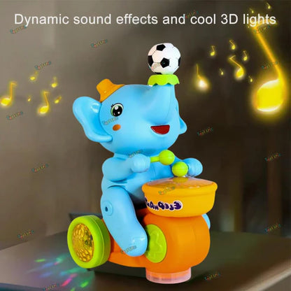 Cueen™ Musical Elephant Drummer Toy