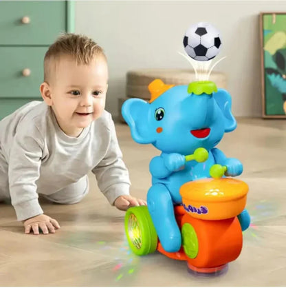 Cueen™ Musical Elephant Drummer Toy