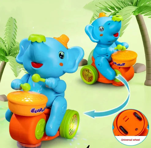 Cueen™ Musical Elephant Drummer Toy