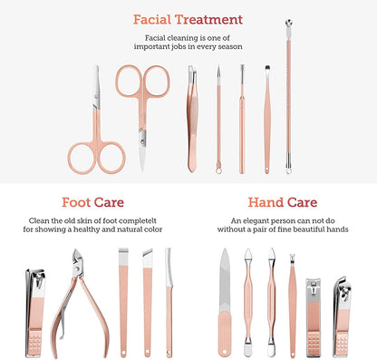 Cueen 18-in-1 Professional Manicure Set