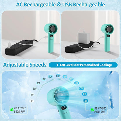 Portable Turbo Cooling Hand Fan