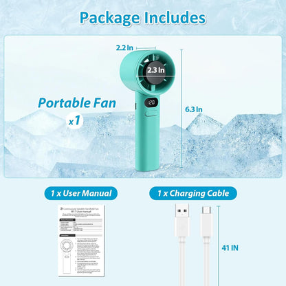 Portable Turbo Cooling Hand Fan