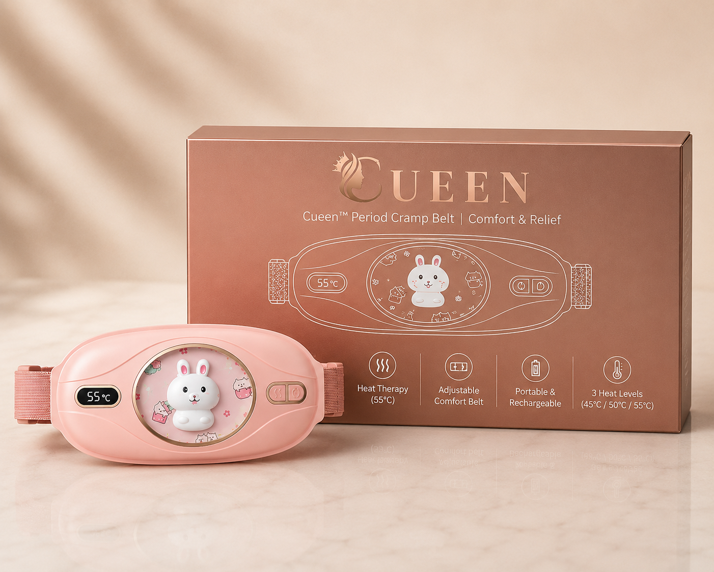 Cueen™ Periods Cramp Relief Belt