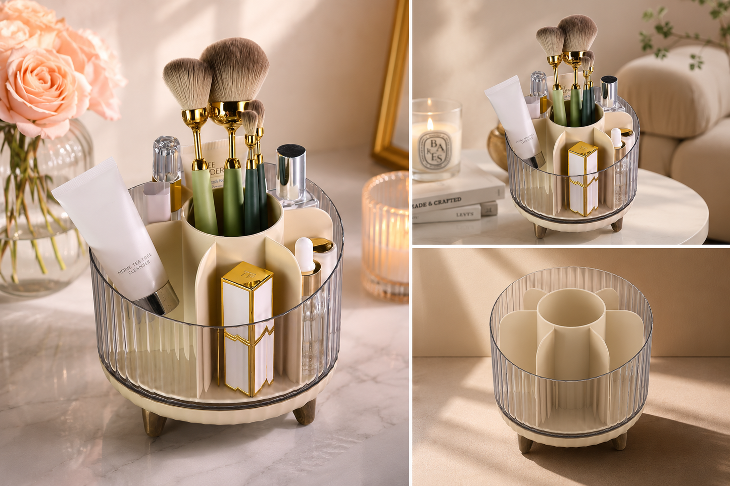 Cueen Rotating Makeup Organizer