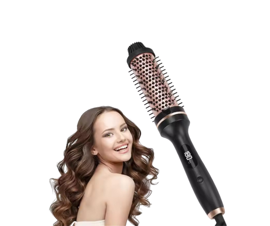 Cueen Hot Curling Comb Volumizing Round Brush