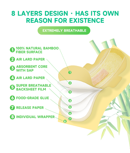 Cueen™ Ultra-Thin Bamboo Sanitary Pads