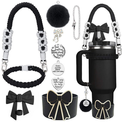 Trendy Bow Tumbler & Accessories Set