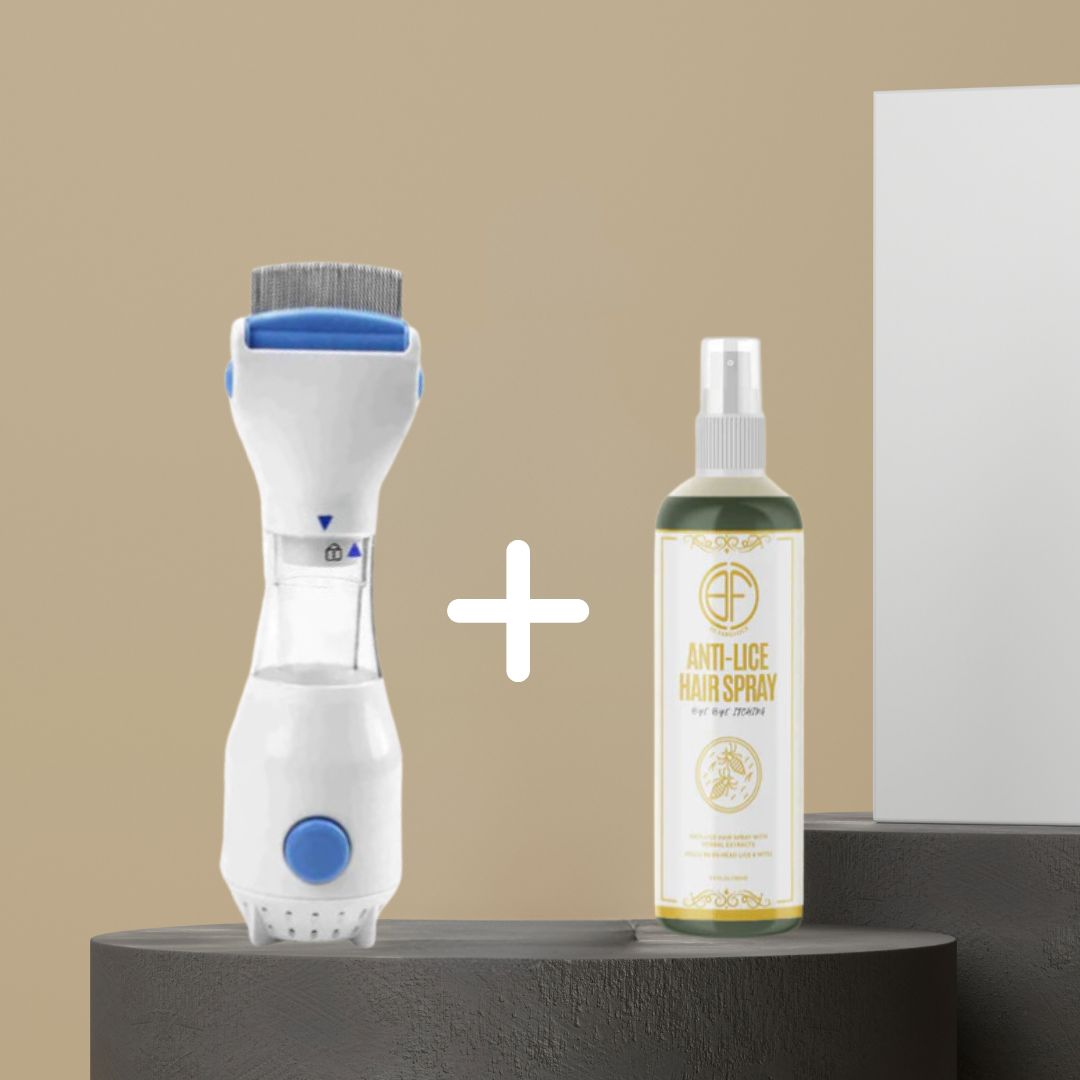 Cueen™ Combo Offer Electric Head Lice Remover & Anti Lice Hair Spray