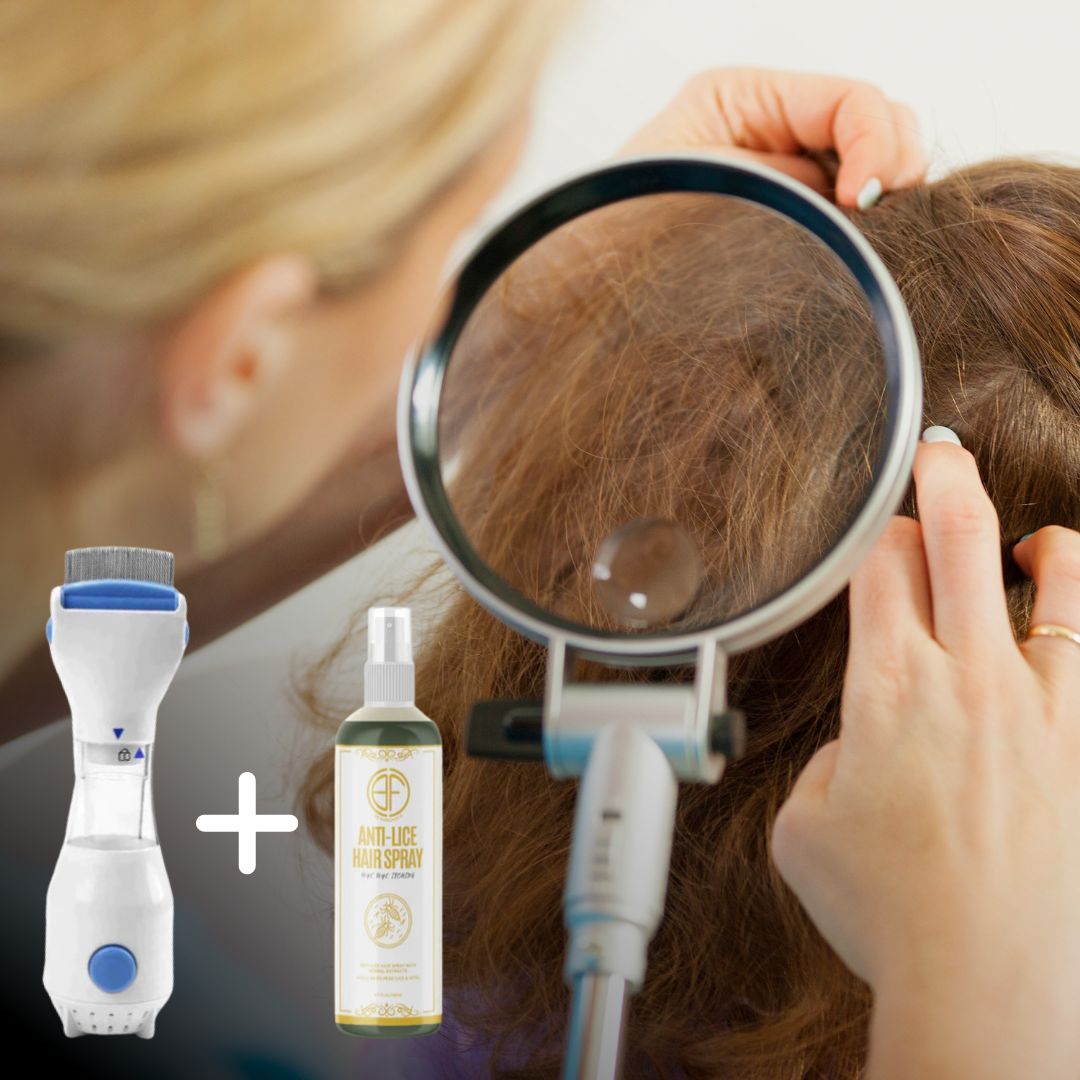 Cueen™ Combo Offer Electric Head Lice Remover & Anti Lice Hair Spray