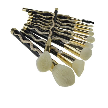 Cueen Luxe Makeup Brushes Set with Barrel Holder