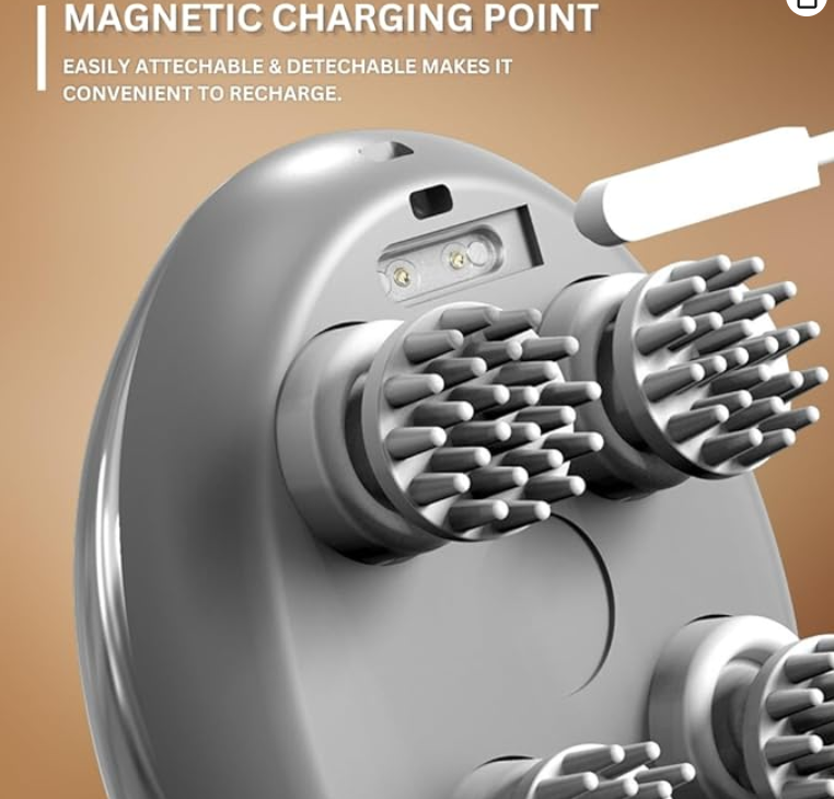 Cueen 3-In-1 Portable Electric Scalp Massager