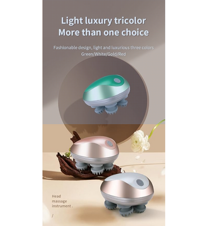 Cueen 3-In-1 Portable Electric Scalp Massager