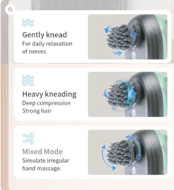 Cueen 3-In-1 Deep Relaxation Scalp and Body Massager