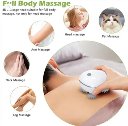 Cueen 3-In-1 Deep Relaxation Scalp and Body Massager