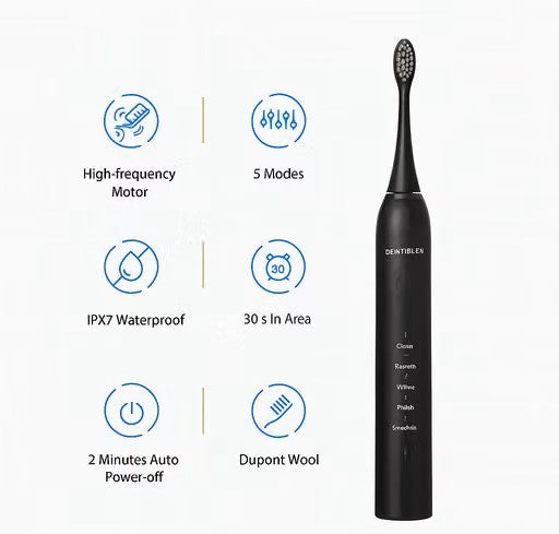 Cueen Sonic Electric Toothbrush 4 Brush Set