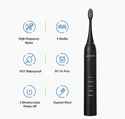 Cueen Sonic Electric Toothbrush 4 Brush Set