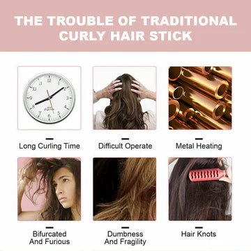Cueen Auto Cordless Rotating Hair Curler