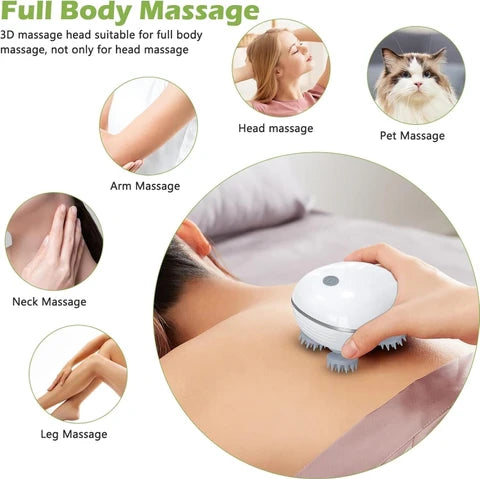 Cueen 3-In-1 Deep Relaxation Scalp and Body Massager