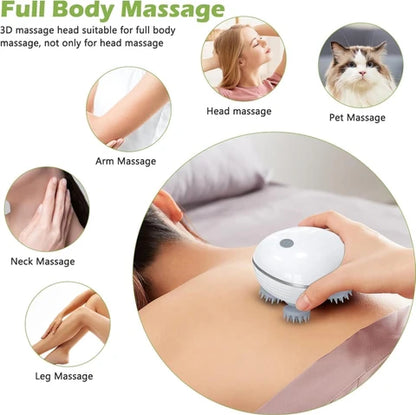 Cueen 3-In-1 Deep Relaxation Scalp and Body Massager