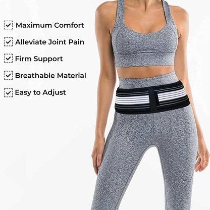 Sacroiliac SI Joint Hip Belt for Lower Back, Pelvic & Hip Pain Relief Back